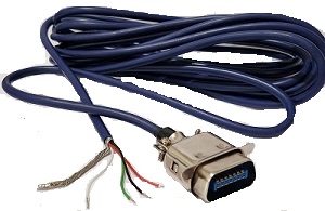 Load cell cable 15\' w/ connector for TI-500P & TI-500EP